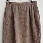 Christian Dior 1980’s Suit Pencil Skirt, Brown, Size 4 Photo 2