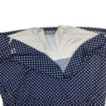 JO FIT Navy Blue White Bow Print Golf Skort Skirt Pleated Built Photo 3