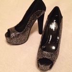 Michael Antonio Gorgeous Glittery Peep Toe Platforms | Heels | Pumps Photo 3
