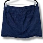 Soft Surroundings  women’s size petite large denim skort pull on front pockets Photo 10
