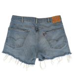Levi's Western Fit Jean Denim Cut Off Shorts Stretch Men's 36 Women's Size 12 Photo 2
