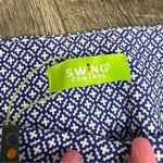 NWT Swing Control Masters Tummy Control Maria Blue Geometric Golf Shorts Size 8 Photo 5