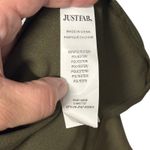 Just Fab Olive Green Button Front Bow Neck Long Sleeve Maxi Dress Womens XL Photo 6