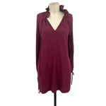 Amanda Uprichard  Vittoria Shift Dress Long Sleeve Purple‎ Burgundy Size Small Photo 2