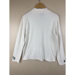 Breckenridge Women’s Embroidered Cotton Long Sleeve Top White Size M Photo 5