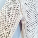 Primark Rita Ora Open Knit Cardigan Sweater Women's Medium Cream Cotton NWOT Photo 3