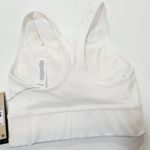 Nike  Longline Sports Bra in White Photo 8