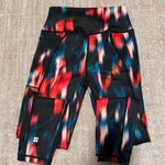 Sweaty Betty Super Sculpt black/ orange patterned 7/8 length leggings sz S Photo 4