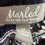 Navy Striped Knit Tank Top,‎ Coastal Chic, Old Money, Minimalist, Preppy, Medium Photo 5