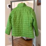 Hannah Green Quilted Puffer Jacket Large Zip Front Black Photo 2