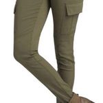 prAna CARGO POCKET MEME Olive Green Skinny Performance Pants Photo 0
