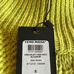 VERO MODA NWT   Cable Knit  Mock Neck Turtleneck Sweater  Lime Green Small Photo 6