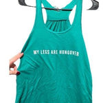 Gone For A Run Tank Top Racerback Sleeveless Funny Saying Athletic Green Medium Size 8 Photo 0