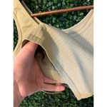 Aerie  Green Ribbed Cropped Tank Top Sz Medium Photo 1