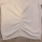 Miracle Brand Cinch Front White Sweater Photo 6