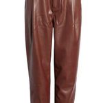 Open Edit NWT  Faux Leather Pants Brown Size Small Photo 0