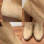 UGG “Thames” Nude Suede Leather Ankle Heeled Boots in Wet Sand Color Size 6 Photo 14