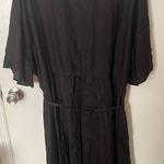 Simply Be Plus Size Black Faux Wrap Dress Knee Length US 28 UK 32 NWT Photo 1