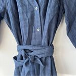 Madewell Tie-Waist Tiered Midi Dress in Windowpane Photo 4