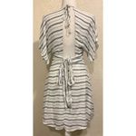 En Crême En Creme Striped Summer White/Blue Dress Photo 4