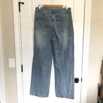 SheIn Distressed Straight Leg Jeans Women's XL High Waist Baggy Light Wash Denim Photo 1