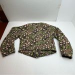 ALC Frank A.L.C. Emory Chocolate Brown Peach Green Quilted Asymmetrical Jacket‎ Small NEW Photo 12