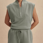 Varley  Loretta Half-Zip Sleeveless Sweater Size XS NWOT Photo 0