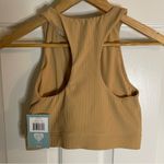 NEW Tone It Up Tan Ribbed Sports Bra With Removable Pads Size Medium Photo 5