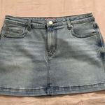 Juicy Couture Light Blue Denim Skirt with Pink Label Photo 0