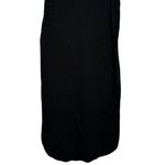 J.Crew  Sleeveless Tank Curve Hem Midi Cover Up Casual Dress Round Neck L Black Photo 2