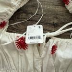 Free People  Boho White Emory Embroidered Midi Dress -Oversized Small‎ Photo 6