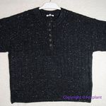 Madewell NEW Donegal dowden Henley Sweater in Coziest Yarn, black, plus size 3X Photo 13
