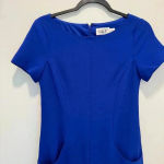 Eliza J  Dress Cobalt Blue Pockets Size 4petite Photo 2