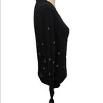 Chaser  novelty star print black w/silver size small sweatshirt. Photo 1