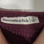 Abercrombie & Fitch Abercrombie Dress Long Sleeve Chiffon Mini Dress in Burgundy Maroon Size Small Photo 4