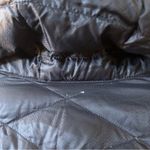 Athleta  Hooded Parka Quilted Goose Down Puffer Coat Winter Jacket Black Size L Photo 3