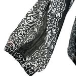 Apt. 9  Large Trapeze Top Floral Square Neck Long Balloon Sleeves Lined Black New Photo 3