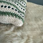 Crochet Beaded Hand Woven Shoulder Bag Green Photo 11