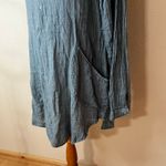 CP Shades Teton Tunic Top 100% linen blue lightweight SMALL Photo 4