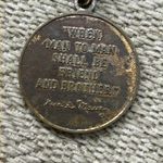 BOYS TOWN NEBRASKA TOKEN MEDAL KEYCHAIN vintage Gold Photo 2