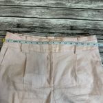 EXPRESS  Women's Paperbag Linen Tapered Leg Ankle Pants Pale Pink 10R 10 Regular Photo 8