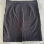 Michael Kors Black pencil skirt With Gold Accent Zippers Size 12 stretch Career Photo 5