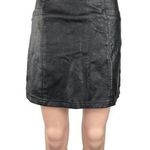 New Look Black Faux Leather High Waist Slim Fit Straight Pencil Mini Skirt Sz 6 Photo 0