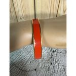 EUC Kate Spade Red Enamel Red Letter Day Gold Plated Bangle Bracelet 8" Photo 2