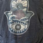 Spiritual Gangster  Blue Printed Hoodie Photo 4