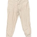 Pact Woven Twill Utility Joggers Womens Pants Zip Ankle Tan Khaki XL Photo 6