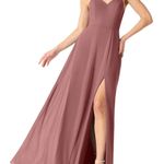 Azazie New Everett Cabernet Dress Photo 0