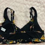 Aerie NWT Offline Goals Black Floral Bra Large Photo 3