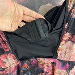 Torrid Pink Black Rose Floral Underwire Short Mesh Overlay Swim One Piece Dress Photo 13