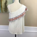Lucky Brand New Embroidered Off the Shoulder Top Photo 6